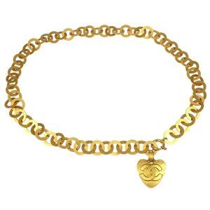 Chanel Chain Belt Gold 95P Small Good XX02776